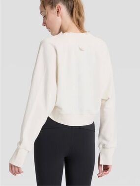 Joylab cream/ off-white french terry shrug size large